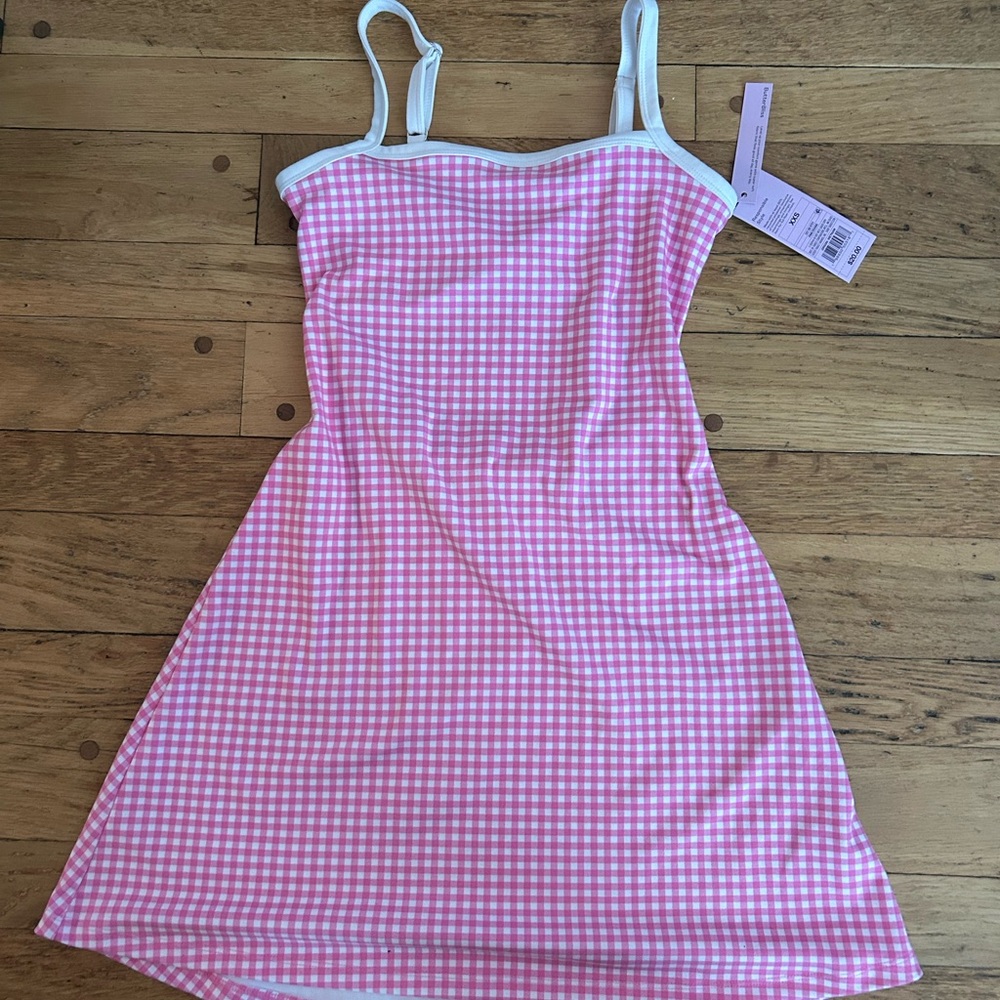 Target Wild Fable gingham pink dress